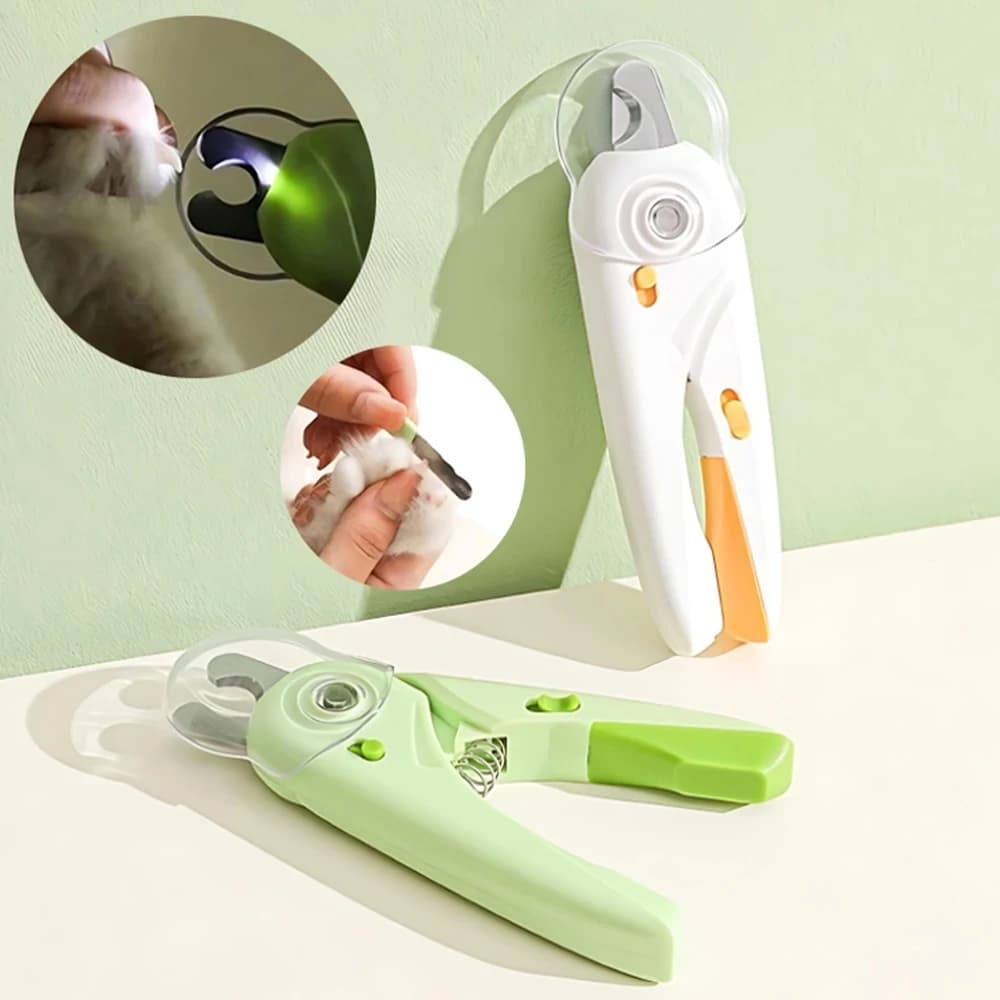 Kit de cuidados para unhas de animais com cortador de unhas profissional e lupa