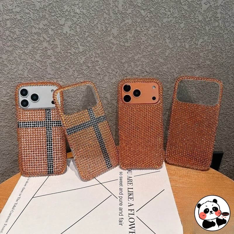 Capas para celular Xiaomi Poco laranja vibrante com proteção total e detalhes em strass