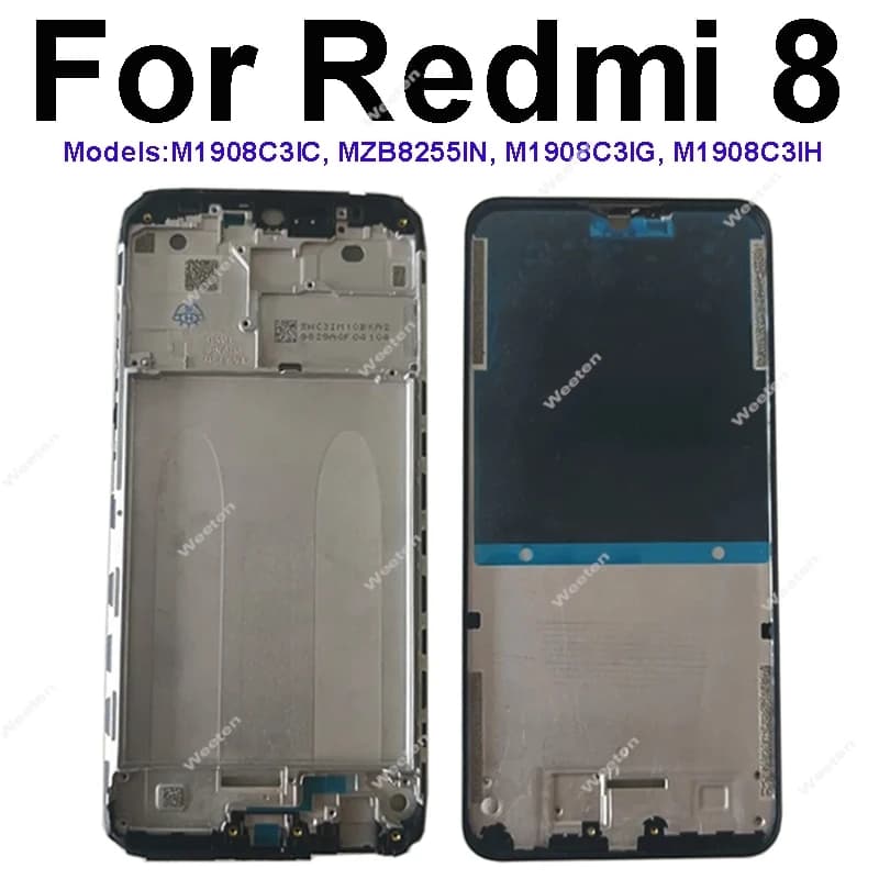 Quadro intermediário LCD para Xiaomi Redmi 8, 8A, 9, 9A, 9C, 9T, 9A, 9C, 10, 10A, 10C, 12, 12C, 4G, 5G