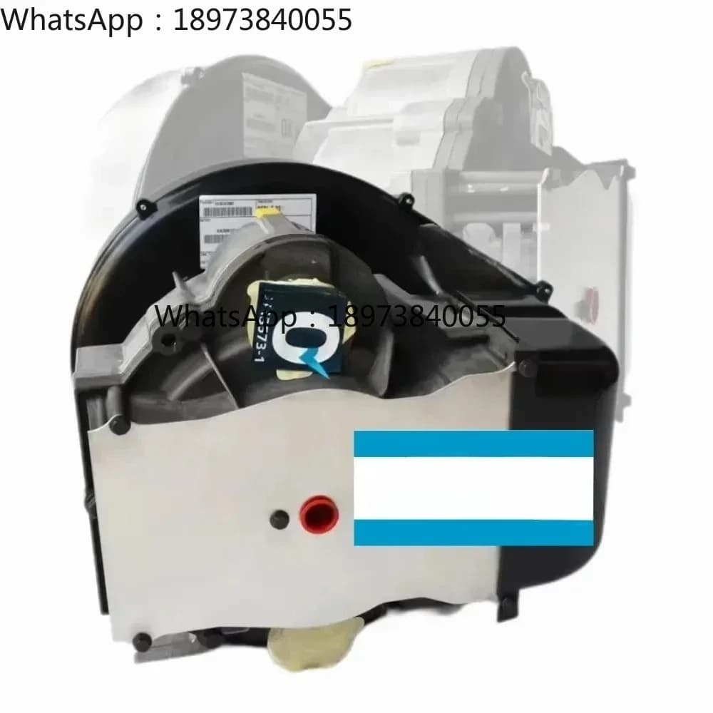 Motor principal da cabeça do compressor sem óleo Atlas Copco scroll, frontal, cinza e preto