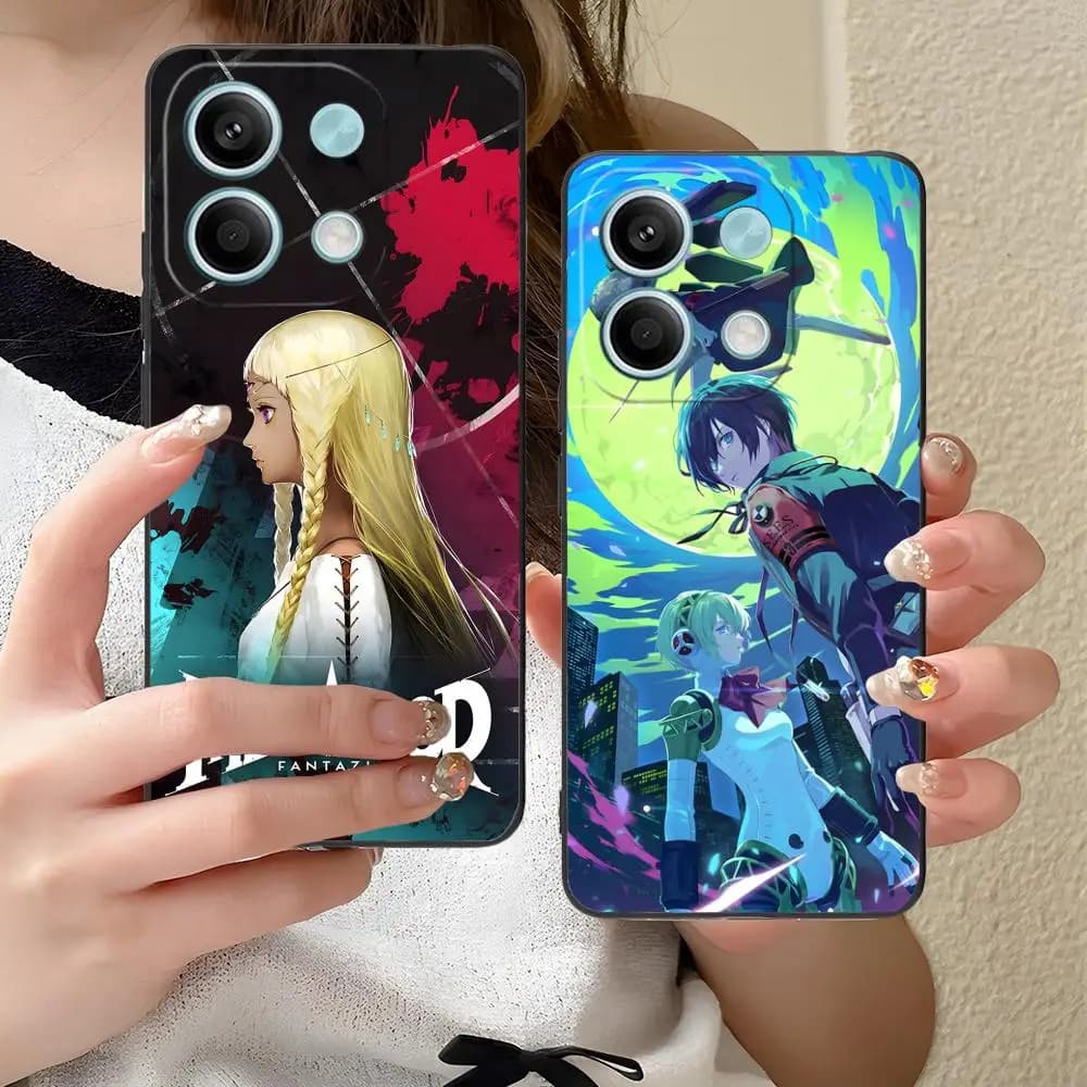 Capa para Xiaomi Redmi Note 14 com ilustração anime Metaphor Refantazio kit 2 unidades proteção luxo