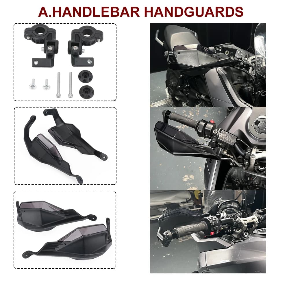 Para trident 660 2025 guiador handguard escudo para tigre esporte 660 800 motocicleta aumentar mão escudo guardas protetor de alavanca