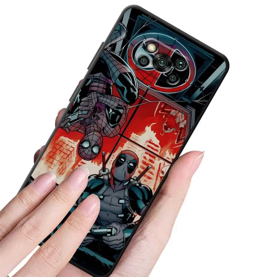 Capa de telefone Xiaomi Poco com vários designs de super-heróis