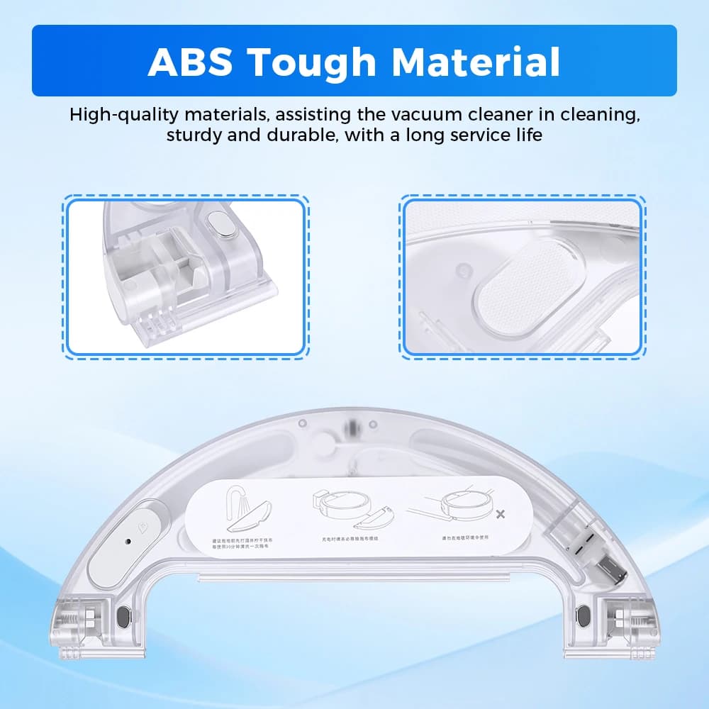 Tanque de água Dreame Z10 Pro feito em material ABS resistente e durável para aspirador