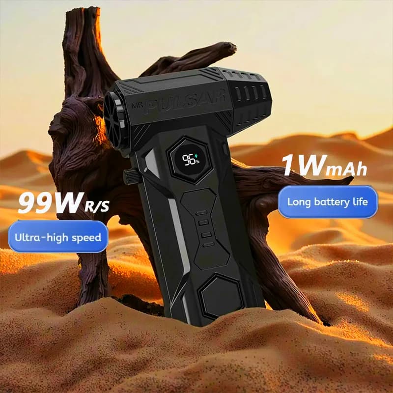 Aspirador de pó Pulsar 990,000 RPM com display digital e acessórios