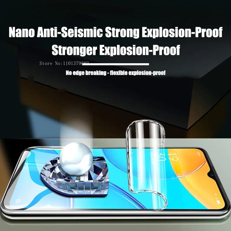 Película de proteção hidrogel para Poco X3 NFC resistente a impactos e explosões, flexível e anti-sísmica