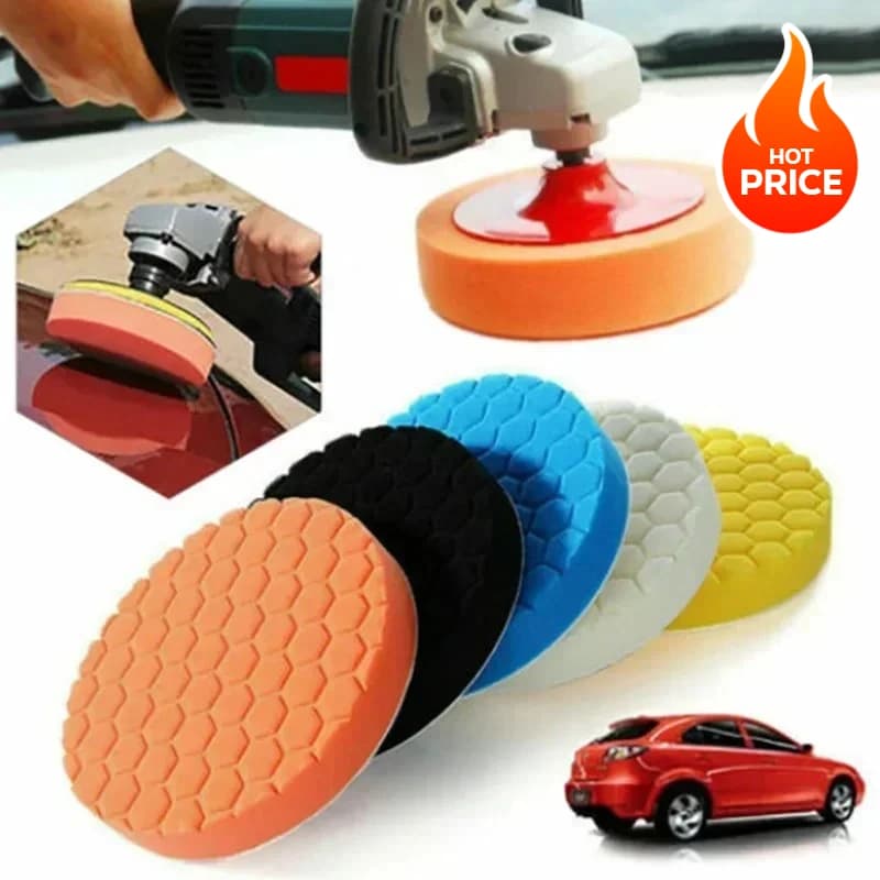 Kit de almofadas de polimento autoadesivas com disco vermelho