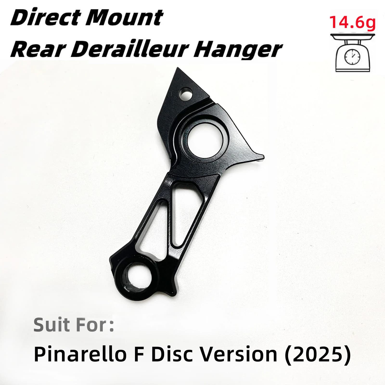 Cabide de desviador traseiro bicicleta estrada freio disco preto para Pinarello F Disc Version 2025