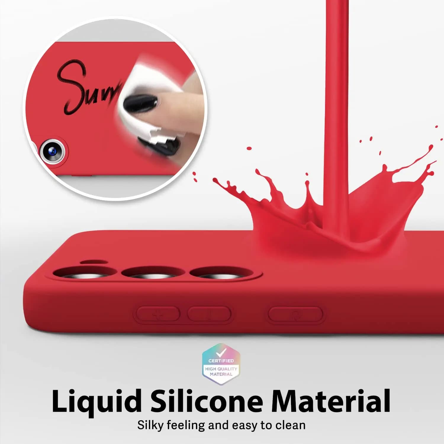 Capa de Silicone Antichoque para Samsung Galaxy A26 A36 A56 A35 A55 A06 A16 A07 A17 A37 A57 A15 A25 5G