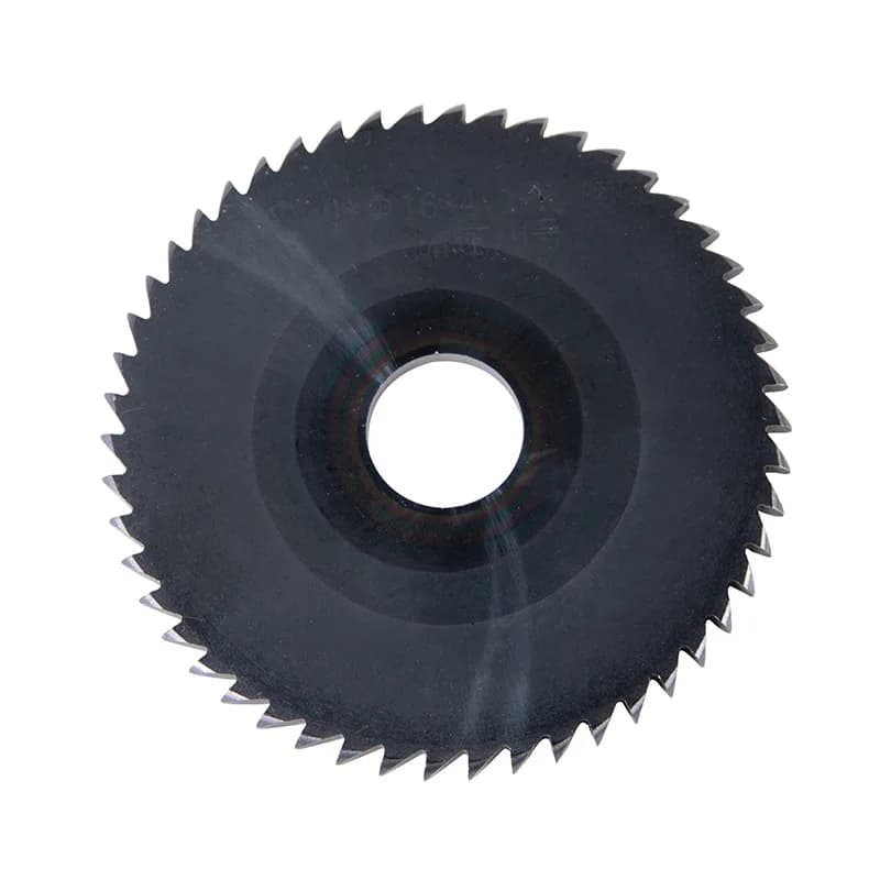 Lâmina de serra circular preta nitratação 125mm com dentes para corte preciso em máquinas CNC