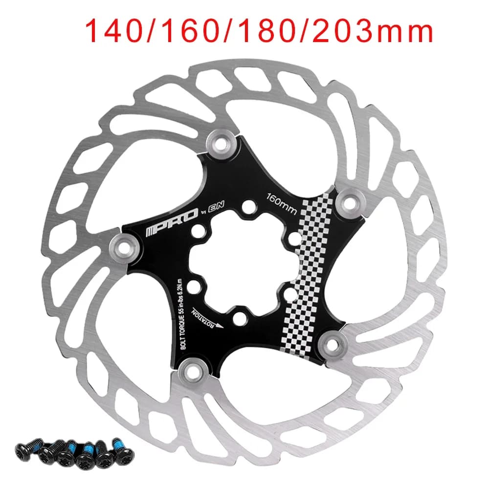 Rotore de freio a disco para bicicleta PRO 6 parafusos 140 160 180 203mm