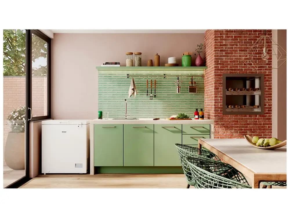 Freezer horizontal branco Consul 142L