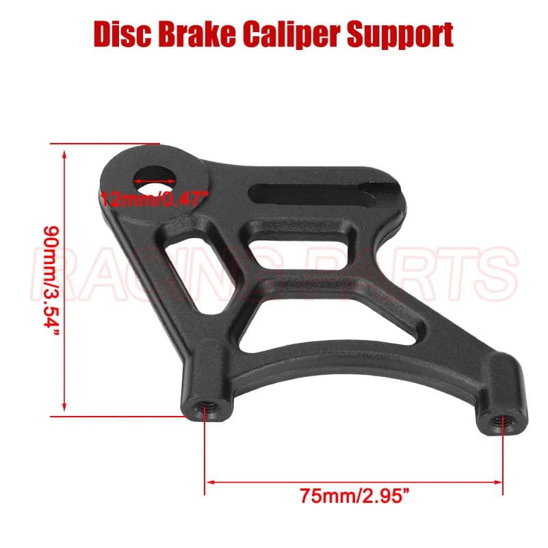 Suporte de freio a disco preto para motocicleta elétrica Surron Light Bee XS