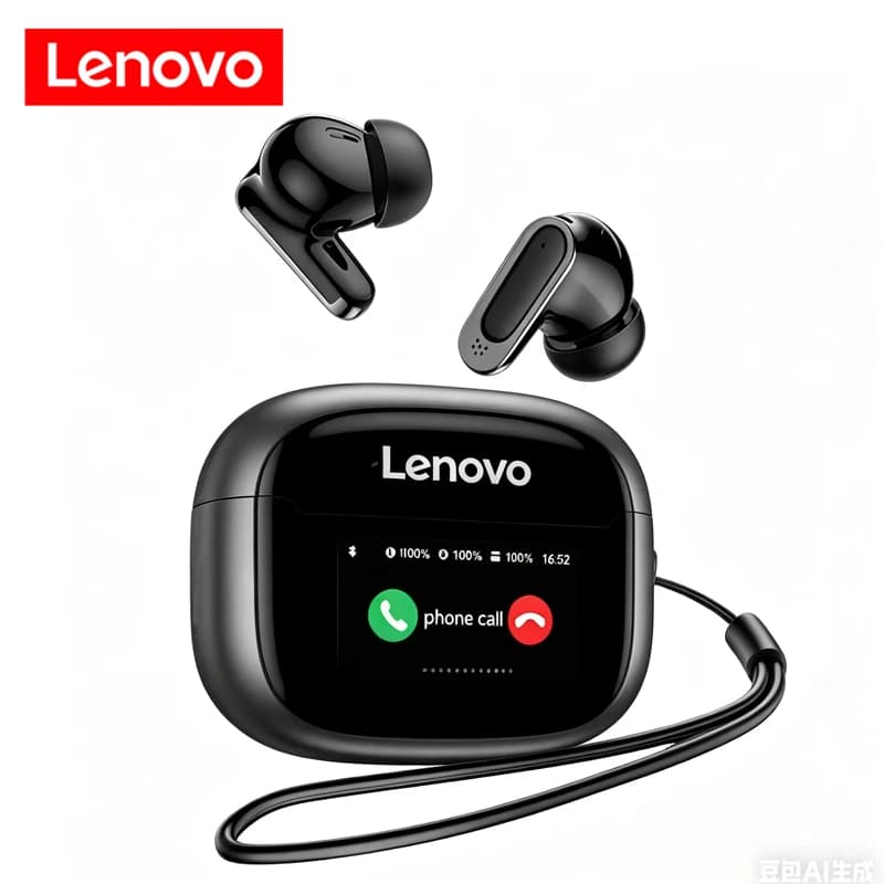 Fones de Ouvido Bluetooth da Lenovo com Cancelamento de Ruído