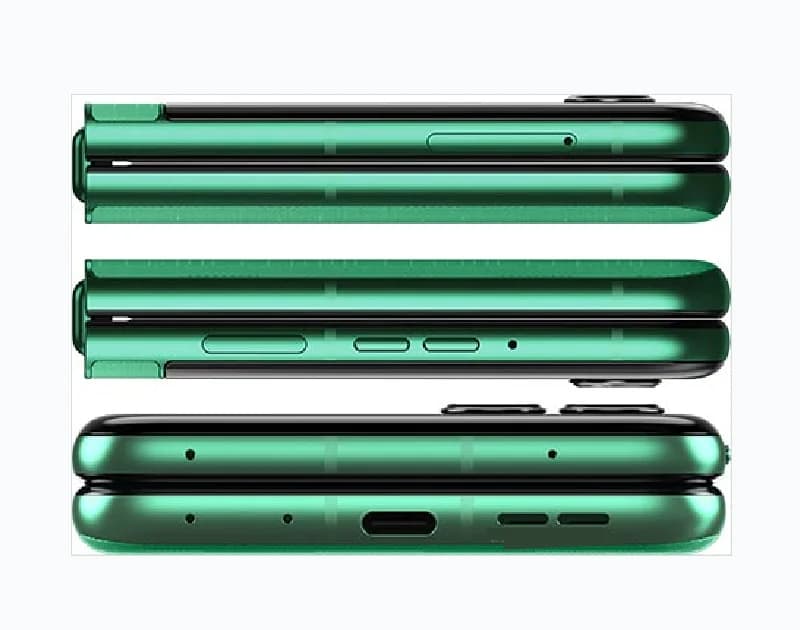 Celular Motorola Moto Razr 60 5G cinza fechado visto de lado mostrando botões e portas