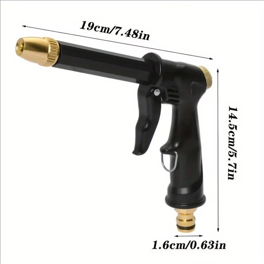 1 unidade de Pistola de Alta Pressão para Lavagem, Mangueira de Água para Jardim, Lavagem de Carros, Conjunto de Mangueiras Resistentes ao Desgaste