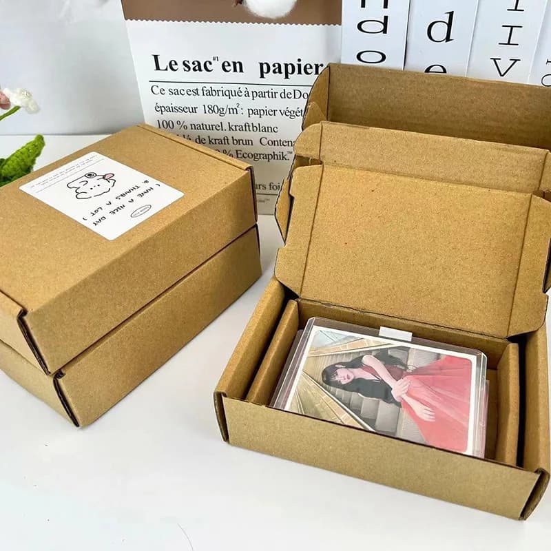 Caixa de presente de papel kraft, caixa de embalagem de presente de joias, caixas de presente de papelão, vários tamanhos, caixa de embalagem para presentes de aniversário de casamento