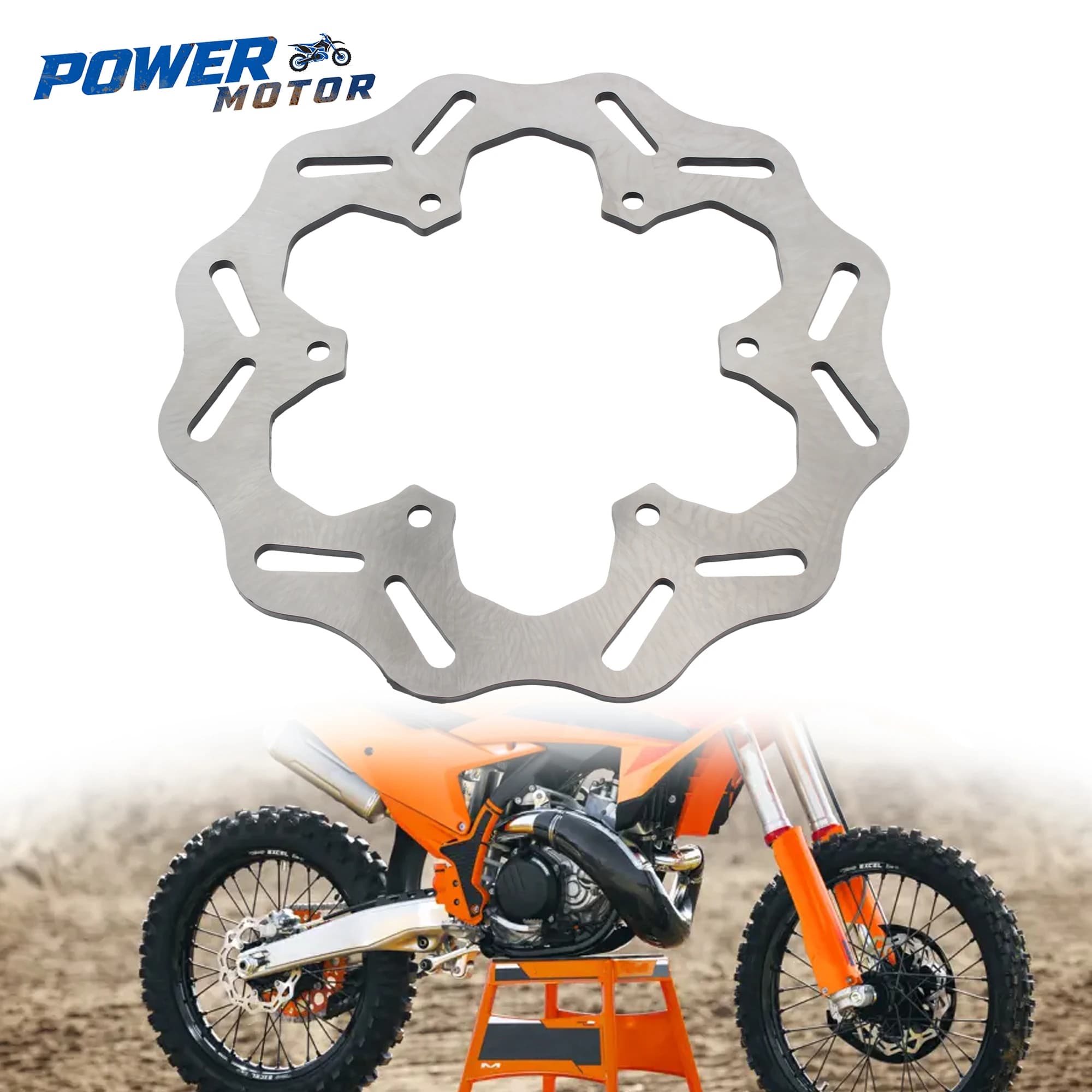 Disco de freio traseiro de 220mm para motocross, off-road, peça de reposição para KTM SX SXF XC XCF XCW 1994-2023