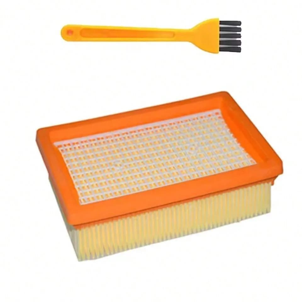 Filtro HEPA para aspirador de pó KARCHER MV4 MV5 MV6 WD4 WD5 WD6 com escova amarela