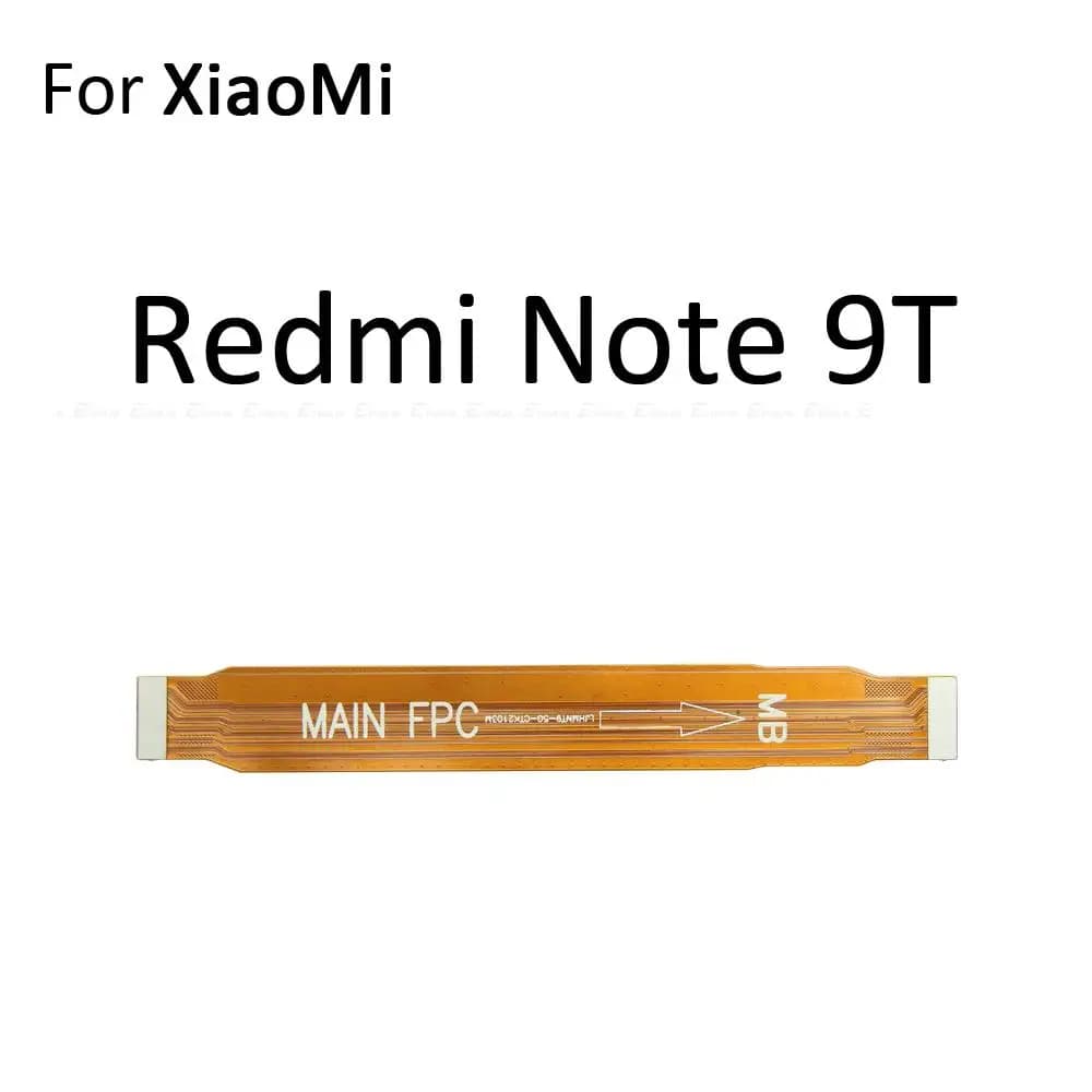 Cabo flexível laranja para placa principal Xiaomi Redmi Note 9T conexão