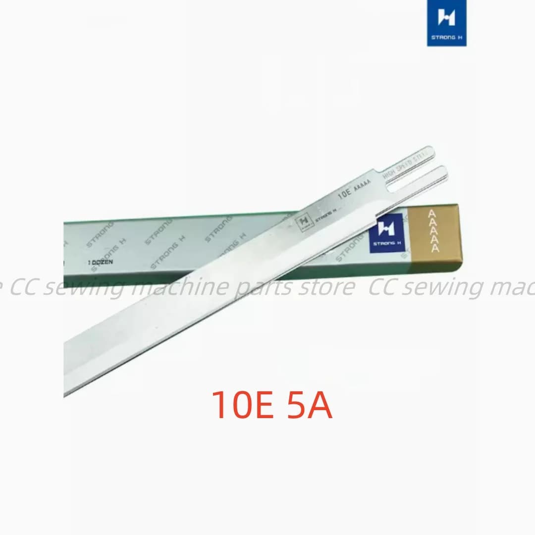Faca Strong H 10E 5A em aço inoxidável para máquinas de costura, embalagem verde e dourada