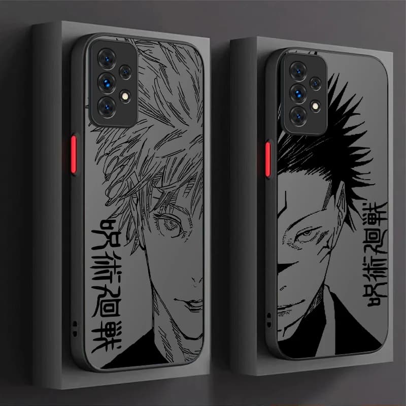 Capa de celular Sukuna Jujutsu Kaisen Gojo para Samsung Galaxy A07 A17 A34 A54 A05 A05s A24 A14 A53 A33 A23 A52 A52s A32 A22 A12 A71 A51 A31