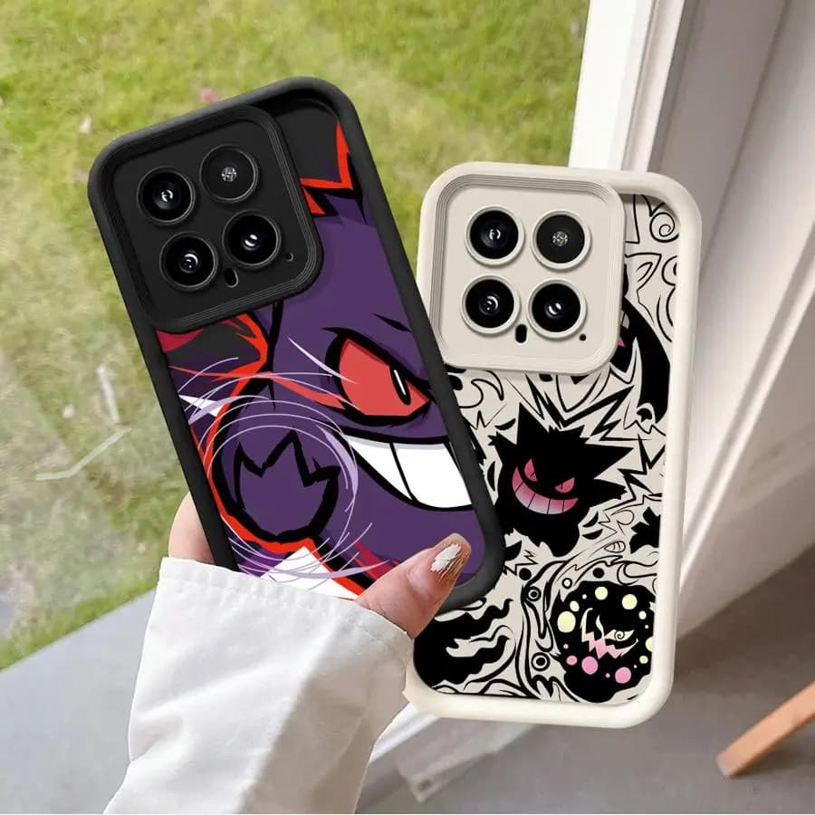 Capa de telefone macia com design de Pokémon Gengar para Xiaomi Poco F8 X3 NFC C61 X3 Pro C50 C51