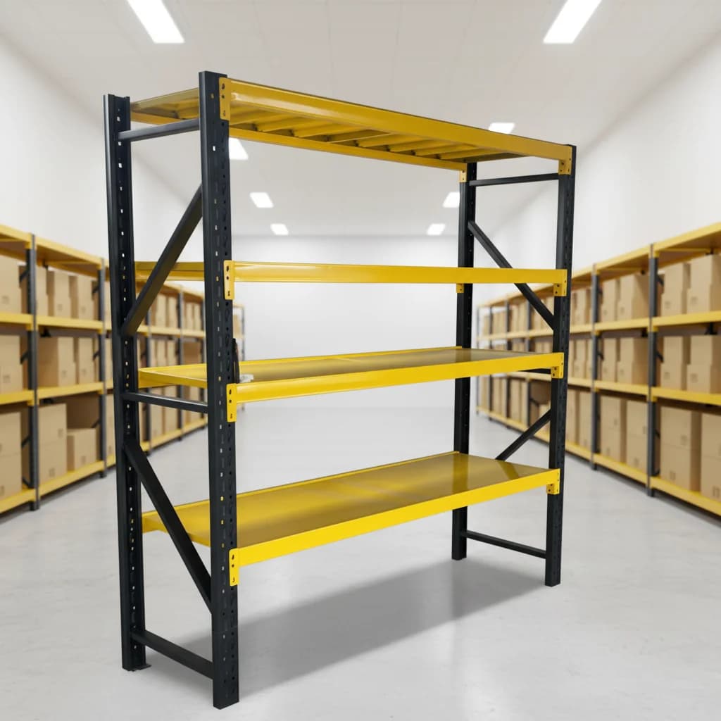 Prateleira de Metal de Alta Qualidade, Fabricada em Fábrica, Prateleira de Aço para Armazenamento em Armazém