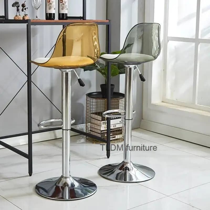 Cadeira de bar nórdica moderna, cadeira alta para maquiagem, luxo, escritório, cadeiras de jantar, decoração de móveis