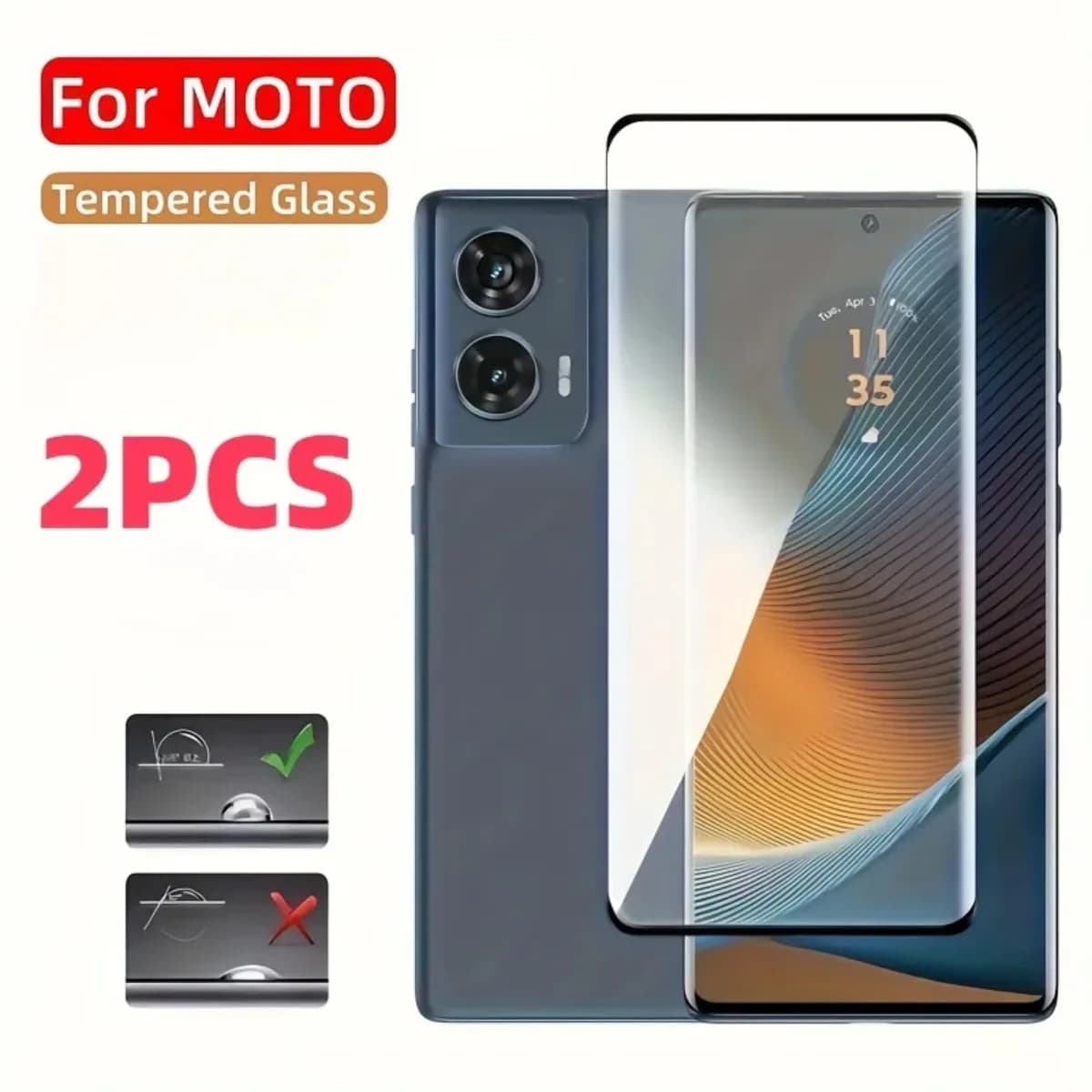 Vidro temperado para Motorola Edge 2024 - 2 peças
