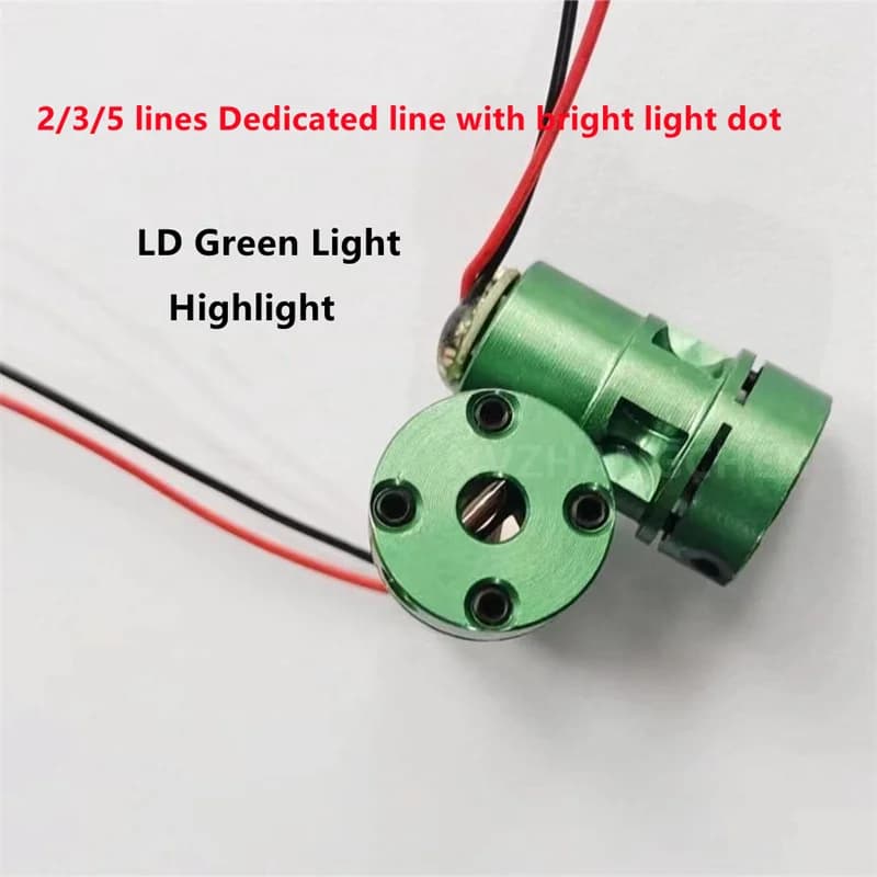 2//3/5 Linhas Nível Laser Cabeça Linha Verde Linha Especial com Ponto de Luz Brilhante Linha Verde Módulo Laser Diodo Nível Laser