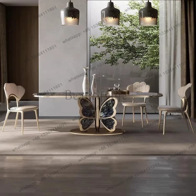 Mesa de Jantar de Luxo para Cozinha, Mesa Lateral Nórdica para Estudo e Jogos, Mesa de Centro Moderna para Sala de Estar, Mesas de Jantar de Designer, Móveis para Casa