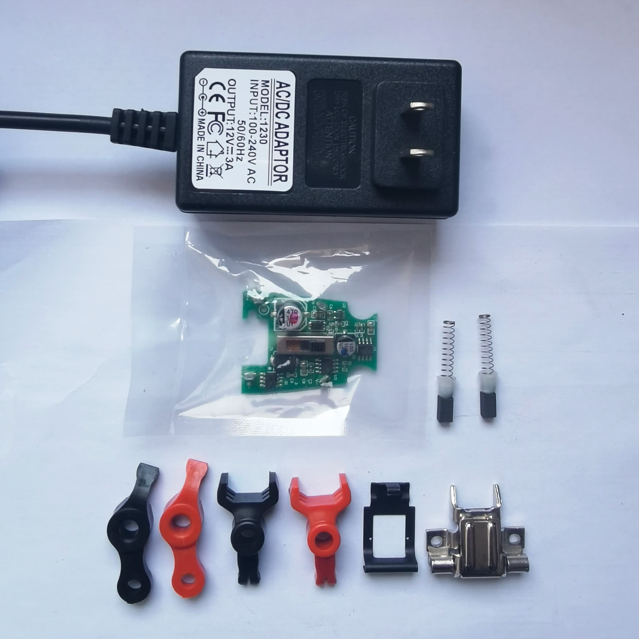 Peça de reposição para tosquiadeira de cachorro Oster A6 placa PCB verde com acessórios e adaptador AC/DC