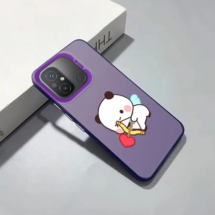Capa de telefone cinza com desenho animado fofo para Xiaomi Redmi Note 15 Pro Plus