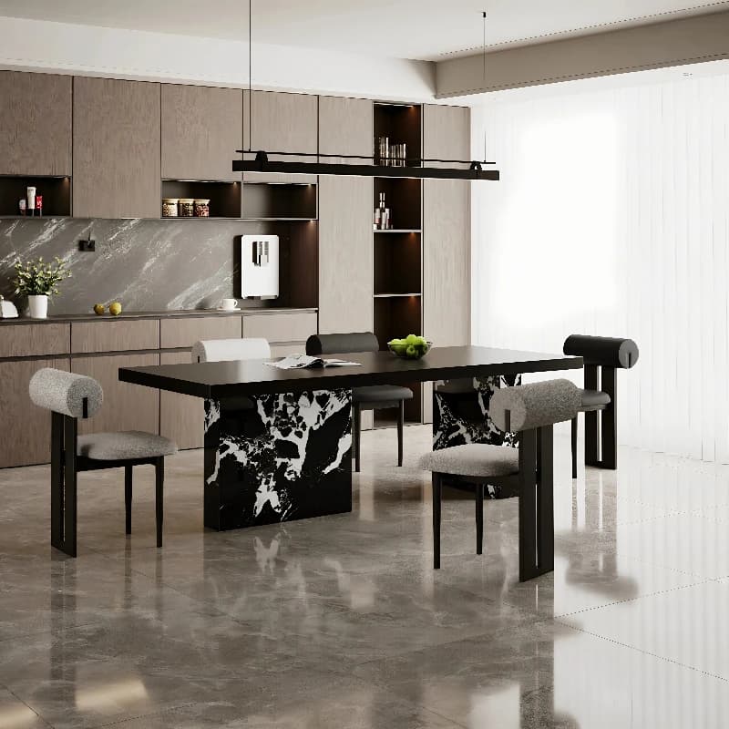 Mesa de Jantar Moderna de Luxo, Estilo Nórdico, Mesa de Centro para Sala de Estar, Designer, Mesas de Jantar, Móveis de Cozinha