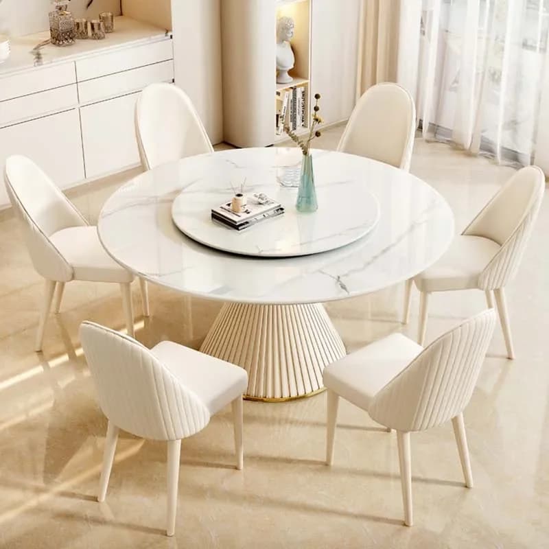Único mesa redonda designer de luxo grande nordic cozinha mesa jantar conjunto sala estar moderna mesas de restaurante móveis para casa