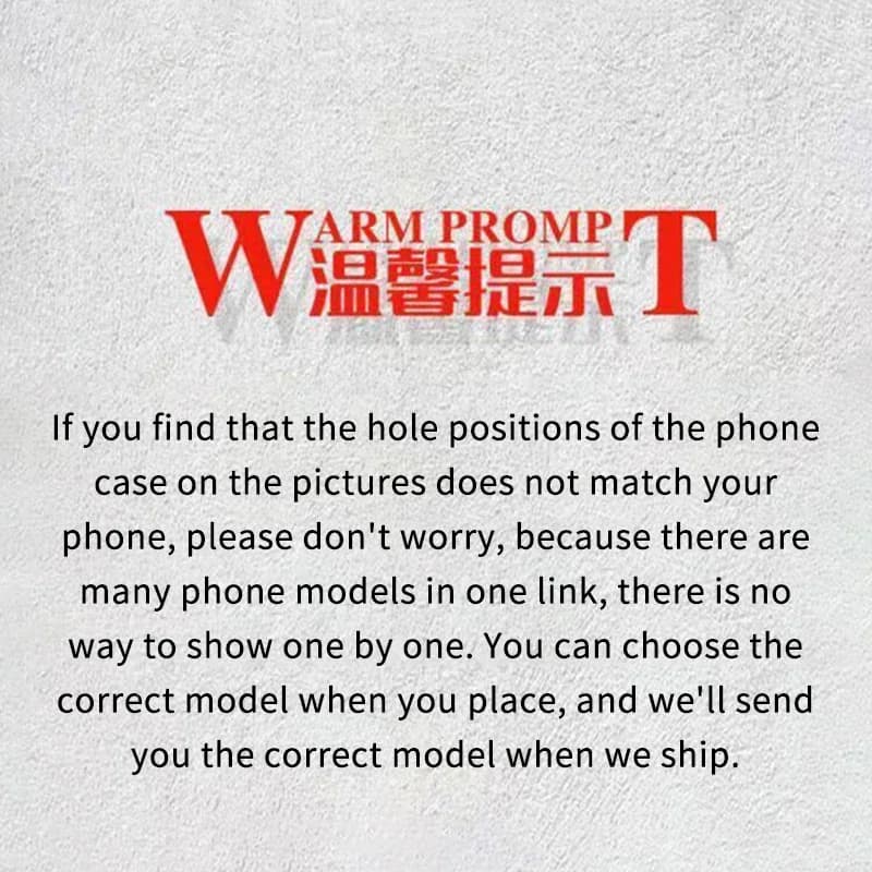 Aviso sobre modelos de capa traseira para celular Xiaomi Poco F6 com opções de ajuste para diferentes modelos