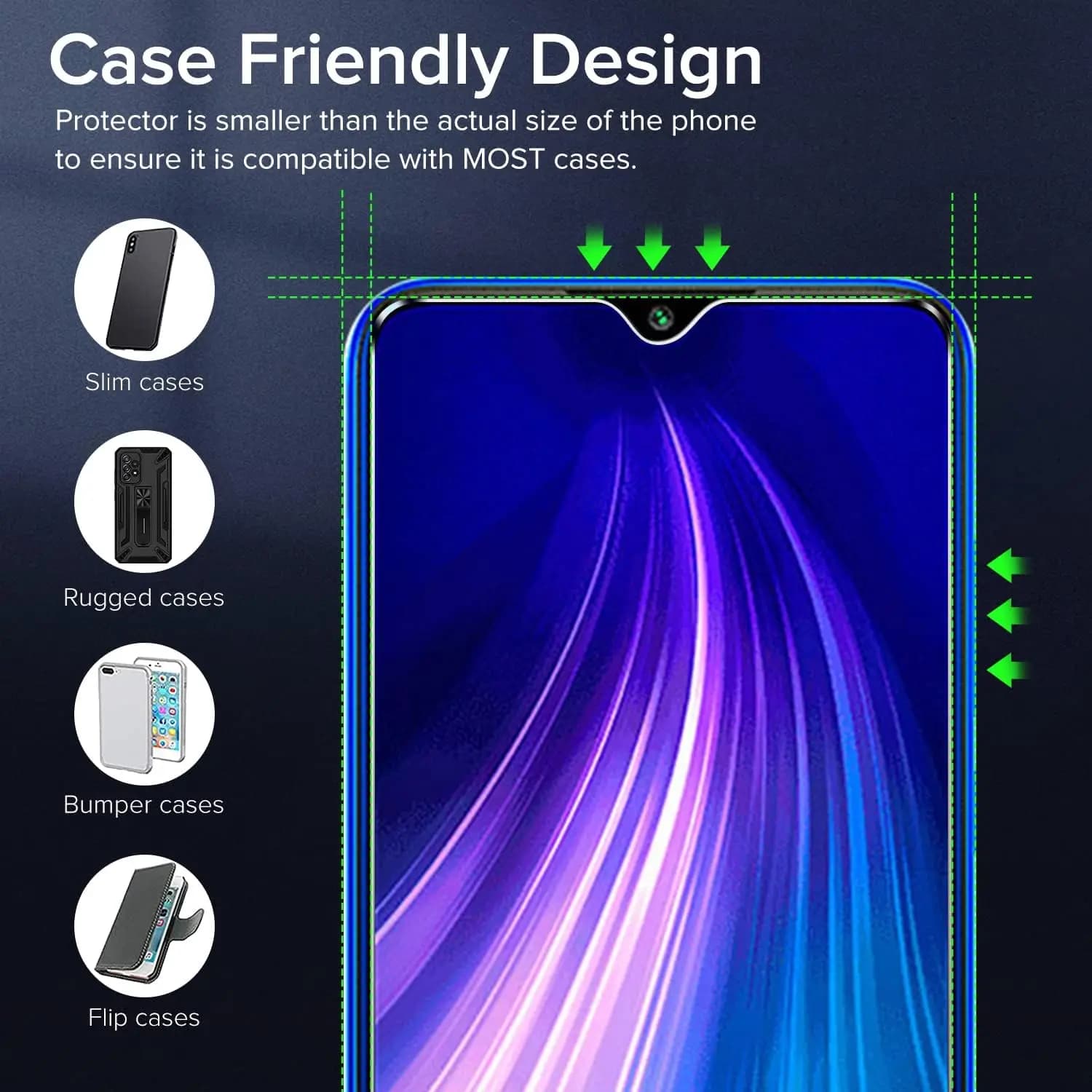 Vidro temperado protetor de tela para Xiaomi Redmi Note 7 Pro