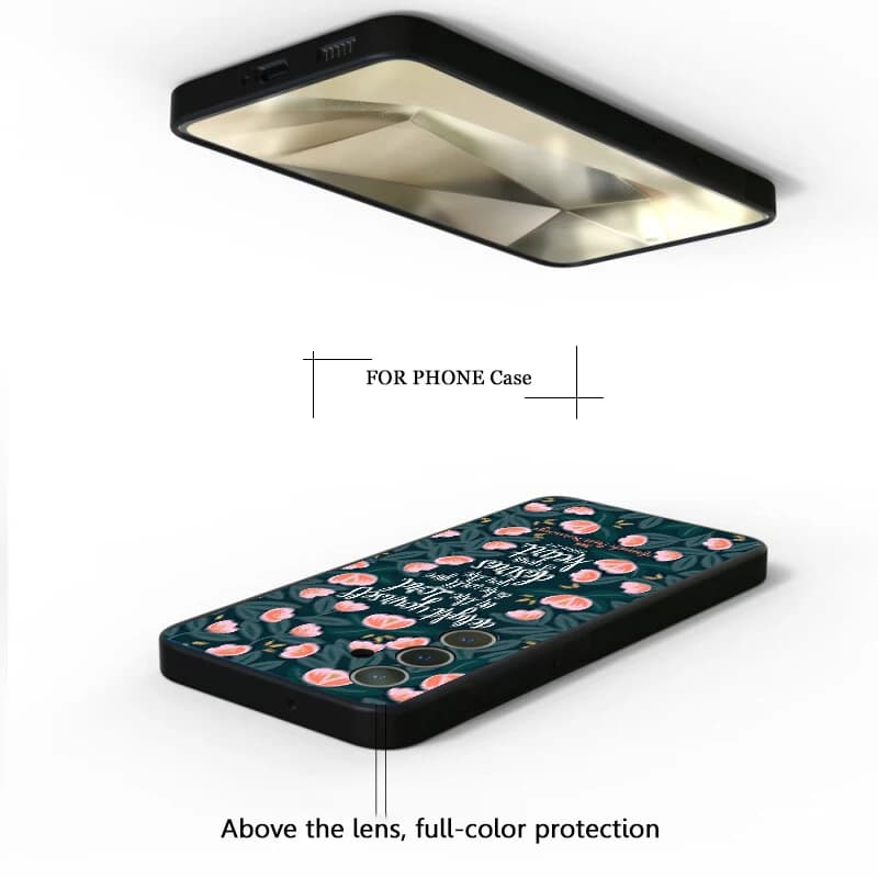 Capa protetora para Xiaomi Mi A3 com estampa floral e versículo bíblico, proteção total da lente