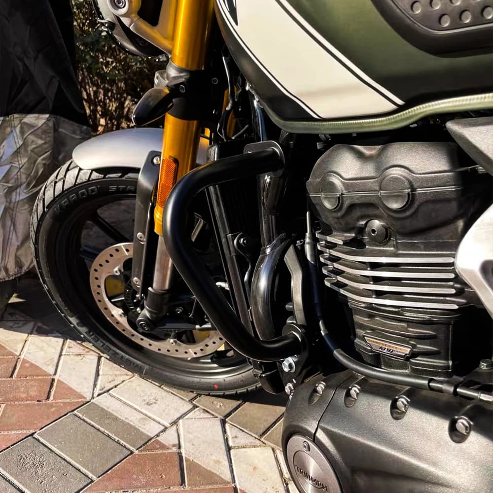 Para Triumph Speed 400 Scrambler 400X 2024 2025 Guarda de motor de motocicleta Barras de colisão de rodovia Protetor de para-choque Scrambler 400 X