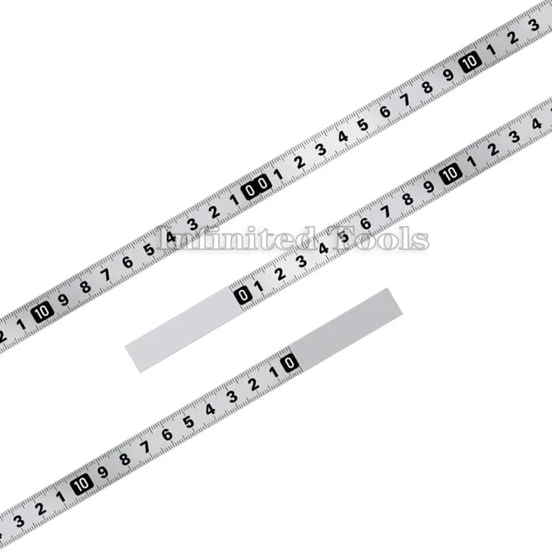 Fita métrica autoadesiva de aço inoxidável, 13mm, 1M, 2M, 3M, régua métrica, durável, à prova de ferrugem
