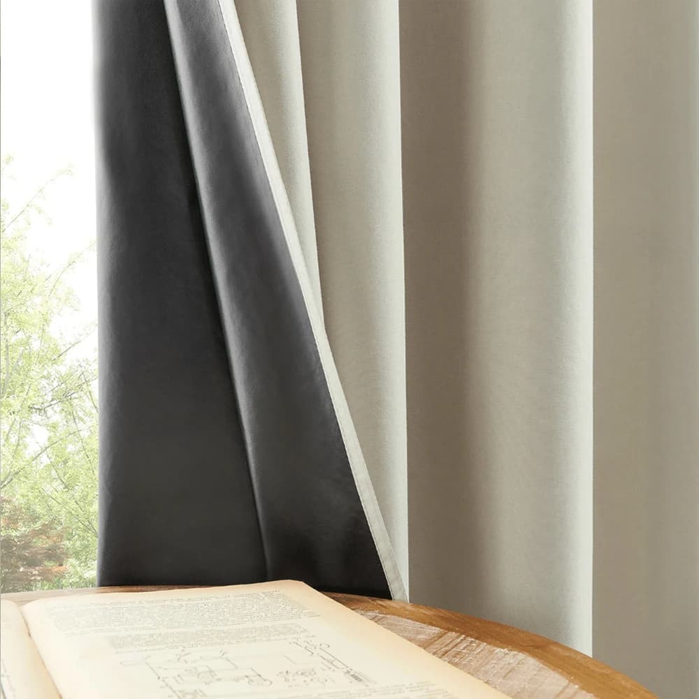 1Pç Cortina Blackout Moderna Minimalista - Isolamento Térmico, Cortinas Universais para Todas as Estações para Quarto (Com Bolso para Varão) Apenas Cortinas