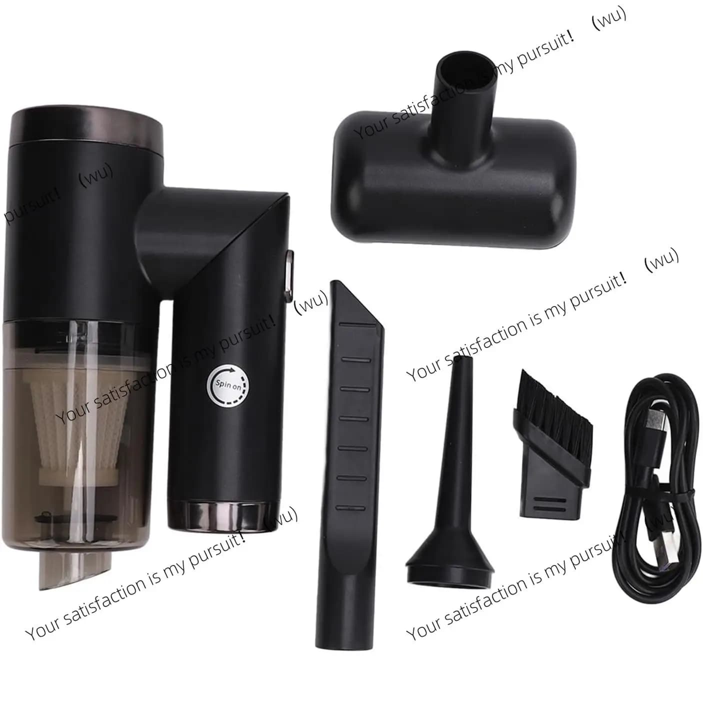 Aspirador inalâmbrico para carro, 120W, alta potência, portátil, carregamento rápido, limpeza eficiente, variedade de acessórios