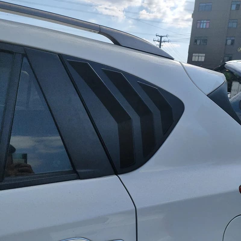 Tampa de ventilação da janela lateral traseira, painel de persianas do obturador, guarnição para Mazda CX-5 CX5 KF KE 2013, 2014-2016, 2017-2022 ABS Car Styling