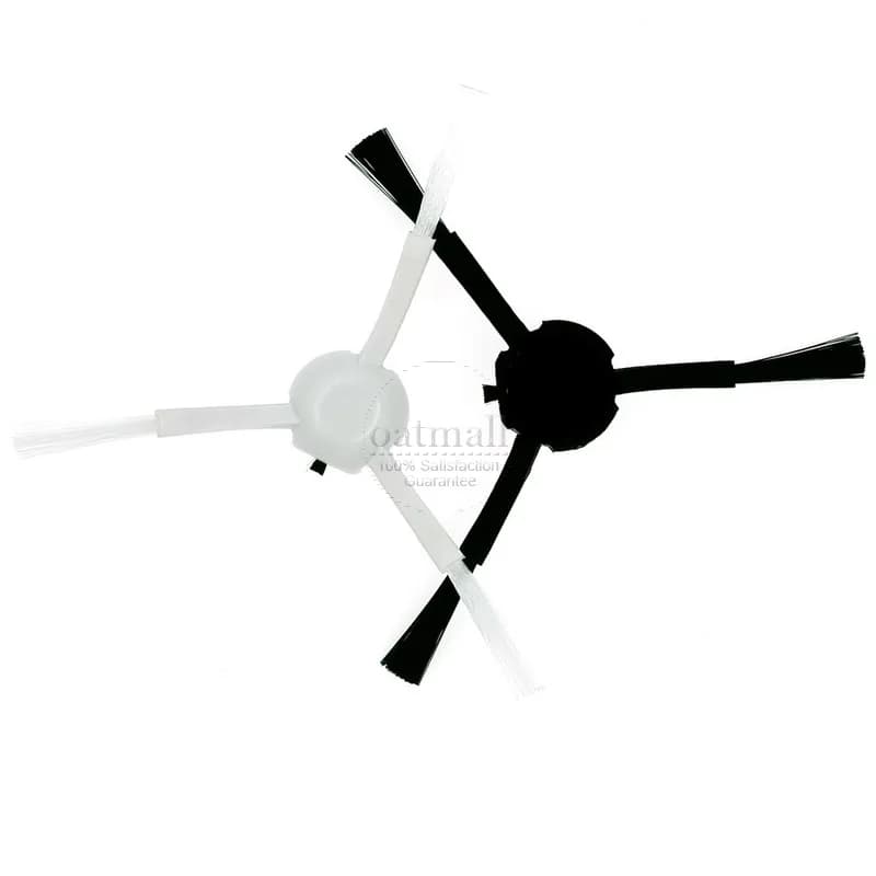 Conjunto de escovas laterais preta e branca para robô aspirador Xiaomi Mijia e Dreame F9 D9