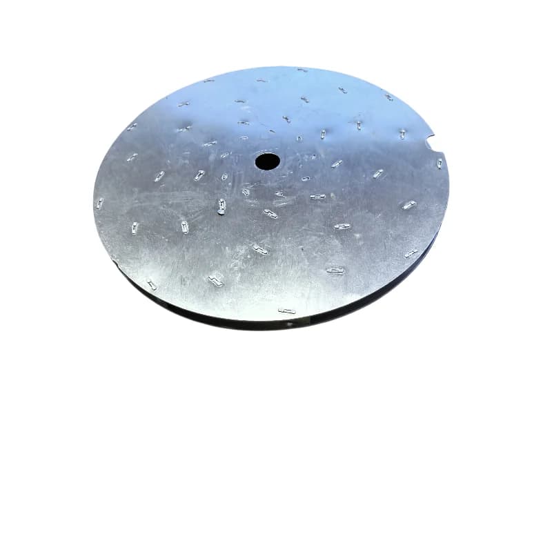Lâmina prata para ventilador de motor de aspirador de pó com 9 lâminas e furo central de 8mm