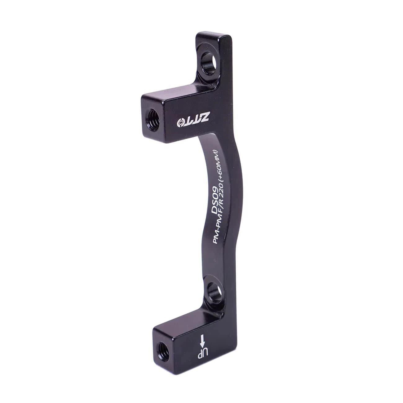 Adaptador de freio a disco ZTTO modelo DS09 preto para rotor 220mm com offset +60mm