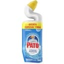 Limpador Sanitário Pato Limpeza Profunda Gel Marine 750ml, embalagem azul e branca com bico amarelo.