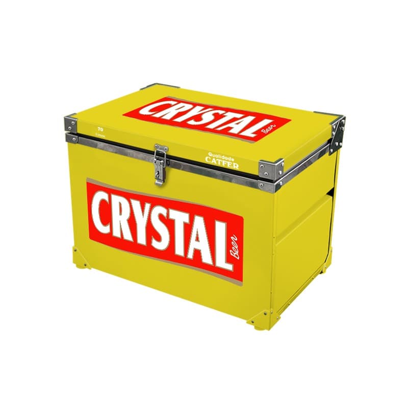 Caixa Térmica 70 Litros Amarelo Cervejas Bebidas Barzinho