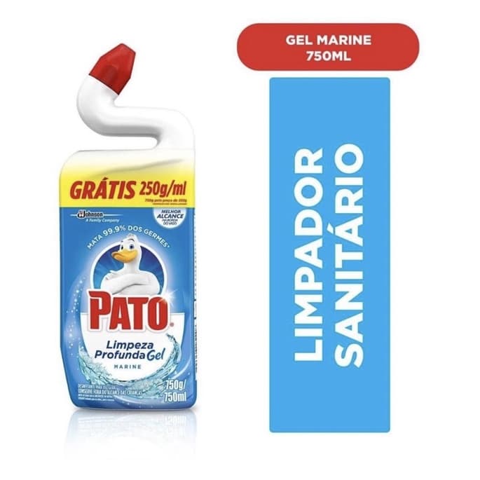 Limpador Sanitário Pato Gel Limpeza Profunda Marine 750ml